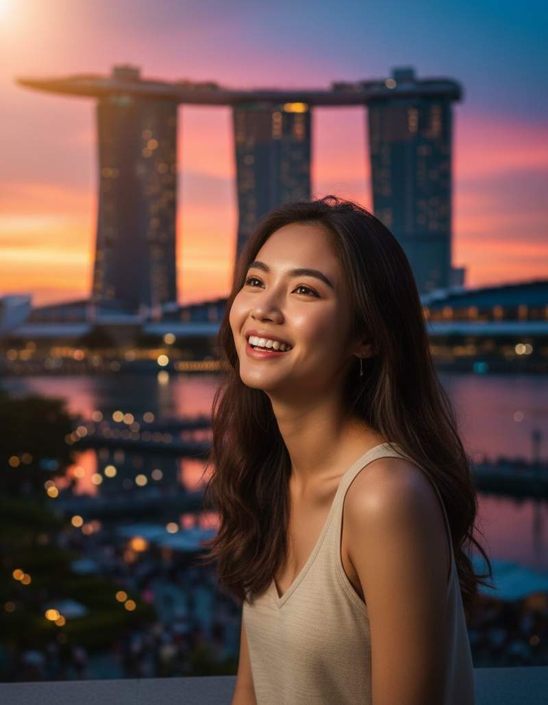 Ailisha 在 Marina Bay Sands